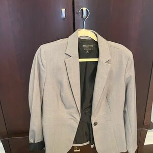 Jones New York Gray Blazer Classic Tailored Style